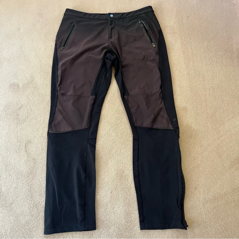 lululemon Men's Chill Stop surge hybrid Black and Dark plum Brown Joggers - Picture 2 of 10